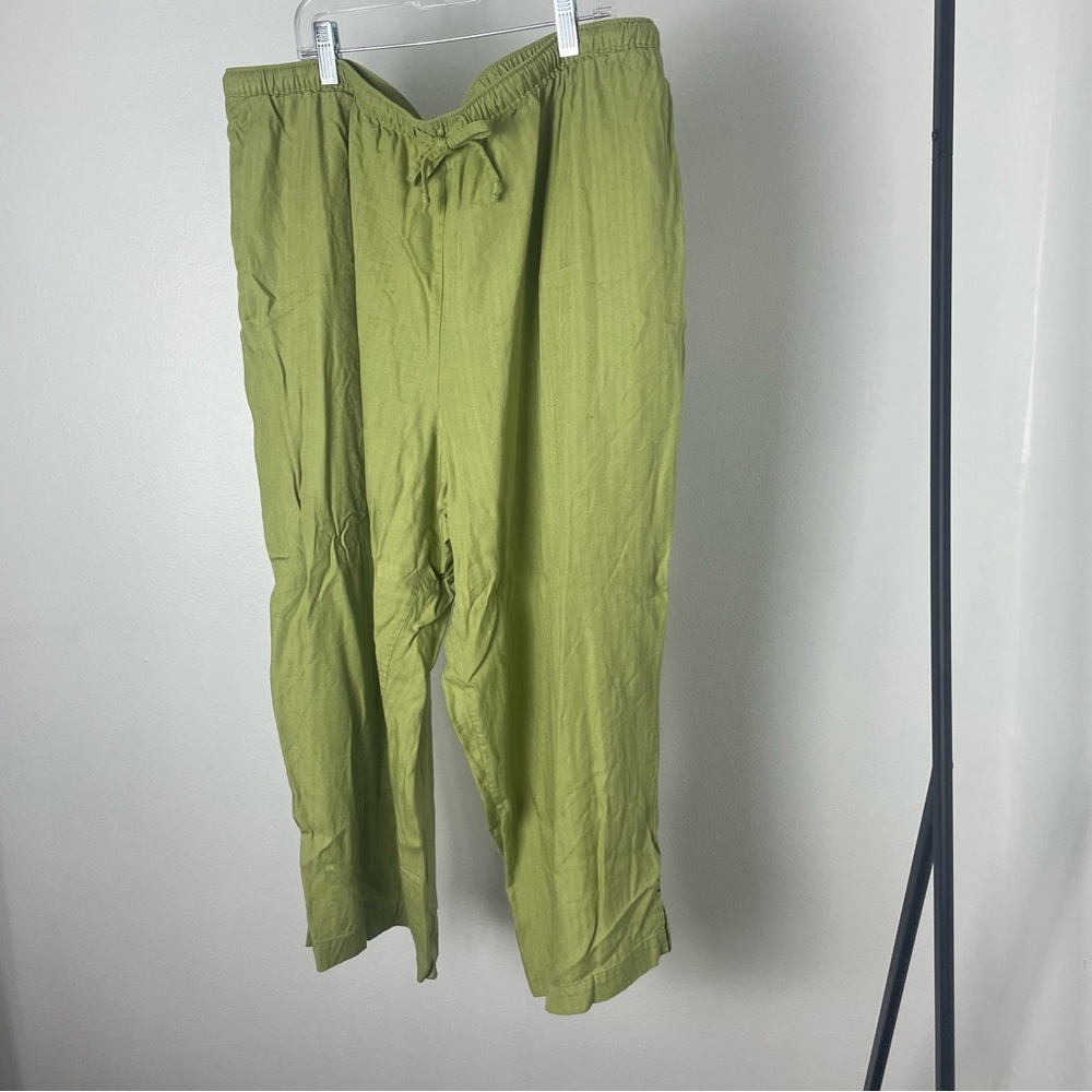 Jaclyn Smith Cropped Wide Leg Beach Pants